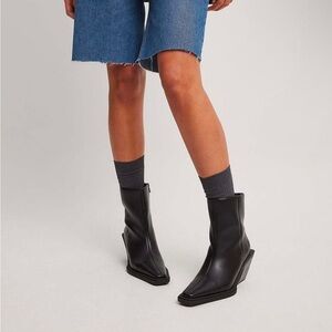 NAKD Black Ankle Boots for Women